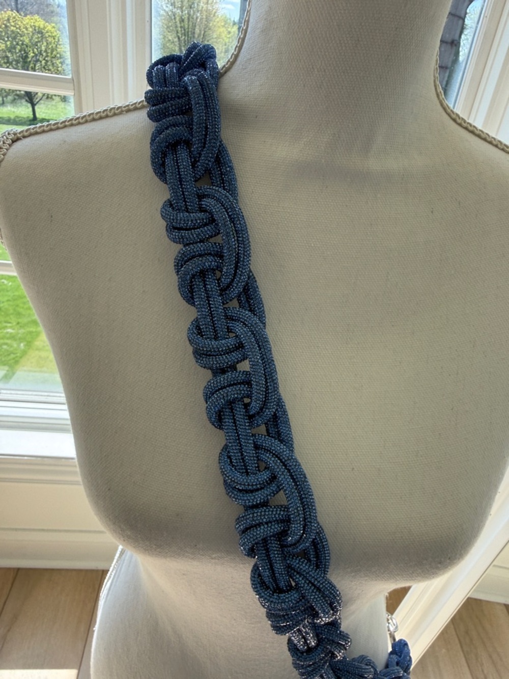 NEW Blue Knotted Rope Chain Strap for Bags - ROCKNOT - Picture 7 of 7